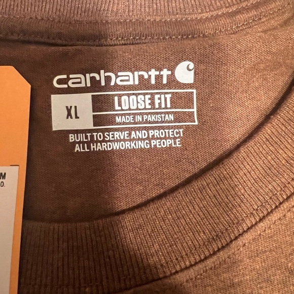 NWT Carhartt Men's T-Shirt XL Loose Fit Heavyweight Pocket Tee Short Sleeve (B4) - Picture 5 of 5